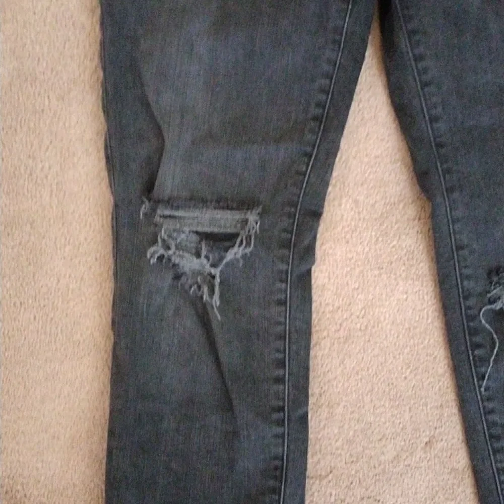 Madewell Distressed 9 Inch Rise Skinny Jeans
